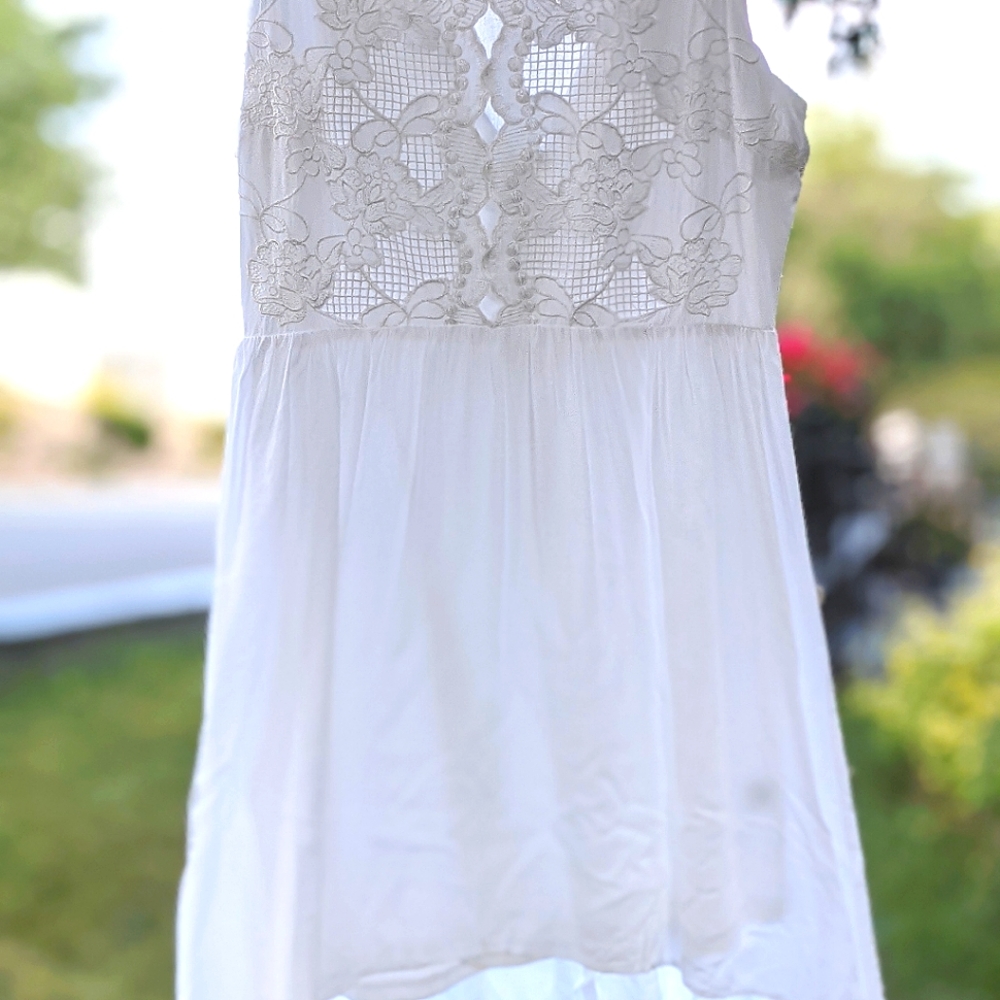 Francesca's White Lace Sundress